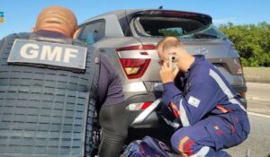 Acidente com motocicleta provoca congestionamento de 10 km na SC-401