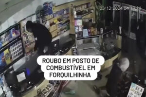 Posto de combustível é alvo de arrombamento em Forquilhinha