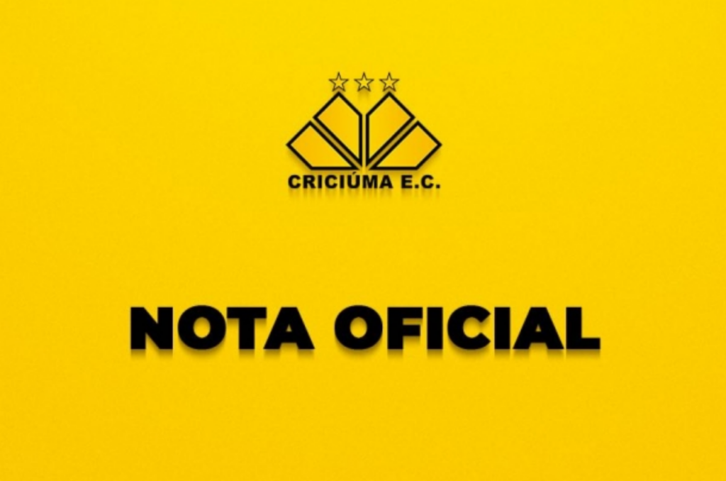 "Momentos de outras lideranças", aponta nota oficial do Criciúma após renuncia de presidente