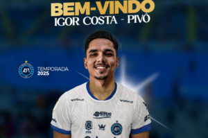 Tubarão Futsal anuncia novo reforço e renovações para 2025
