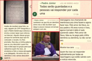 “Há um demônio entre nós”, diz vigário-geral da Diocese sobre prints vazados de grupo