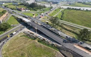 Obras da BR-470 alteram trânsito em Navegantes
