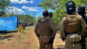 Polícia desocupa terreno na SC-401 e prende líderes de invasão