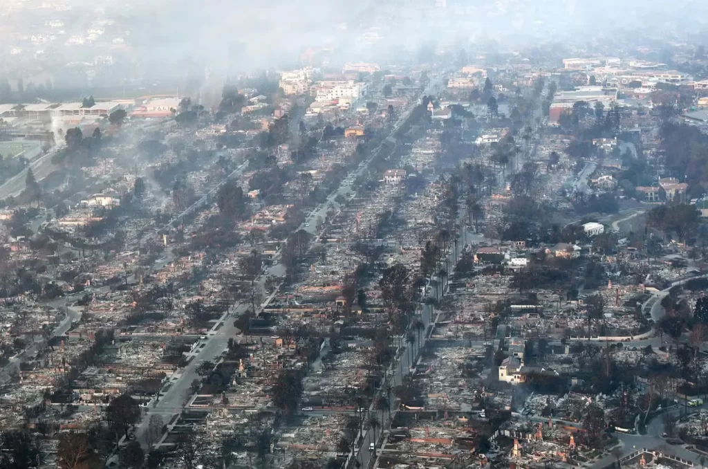 ‘É como se o Centro de Criciúma fosse destruído’, diz criciumense sobre incêndio em L.A 2