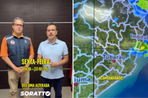 Prefeitura alerta para possibilidade de alagamentos em Tubarão