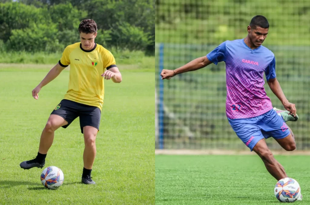 Treinos de Caravaggio e Brusque antes de se enfrentarem