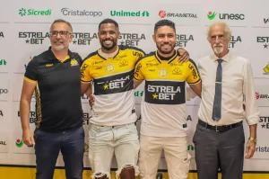 Criciúma apresenta Gabriel Novaes e Neto Pessoa