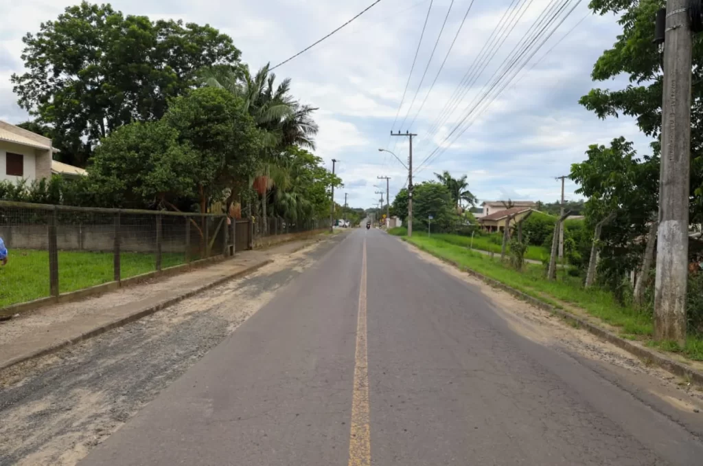 Rua Leonardo Bialeck, em Criciúma