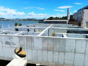 Casan acelera obras de ampliação da ETE Insular em Florianópolis
