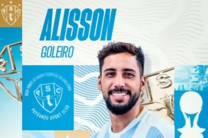 Goleiro Alisson acerta com o Paysandu para a Série B