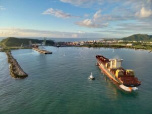 Navio MSC VILDA X atraca no Porto de Imbituba: Maior navio da história a chegar ao local