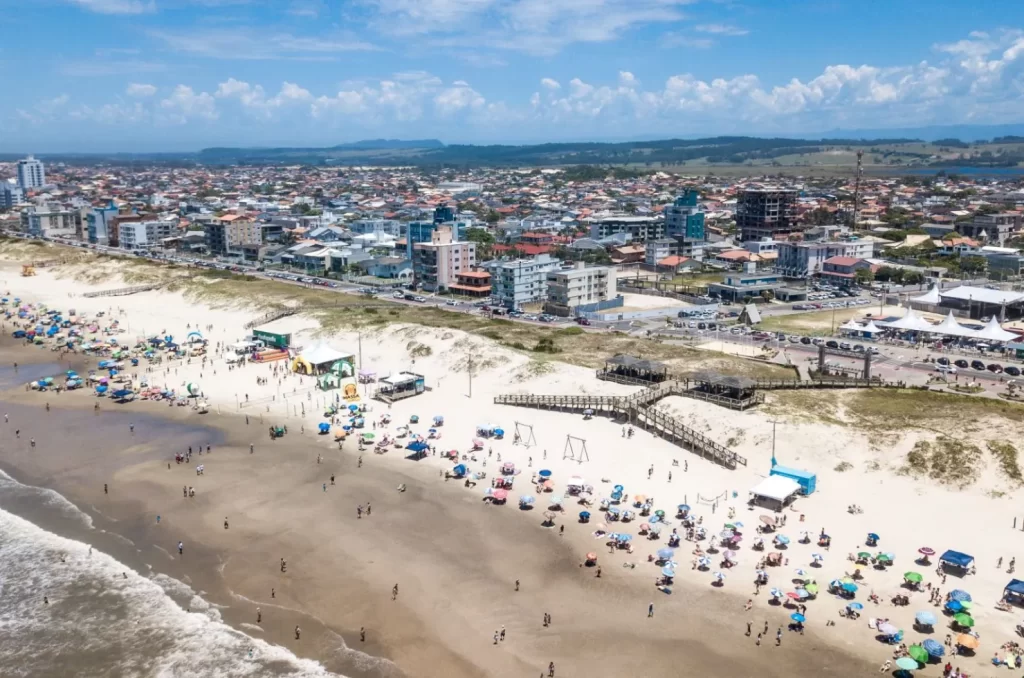 Vista área de Balneário Rincão