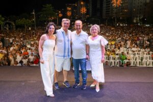 Governador e Topázio celebraram o ano novo na capital