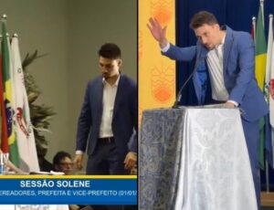 Vídeo: Jair Renan Bolsonaro foi vaiado em sua posse em BC