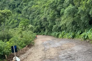Trecho do Morro dos Cabritos, onde ainda não há pavimentação