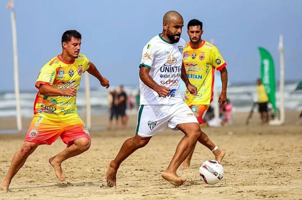 Imagem de um jogo do praião em Balneário Rincão
