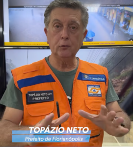 Topázio Neto faz pronunciamento sobre a situação de Florianópolis