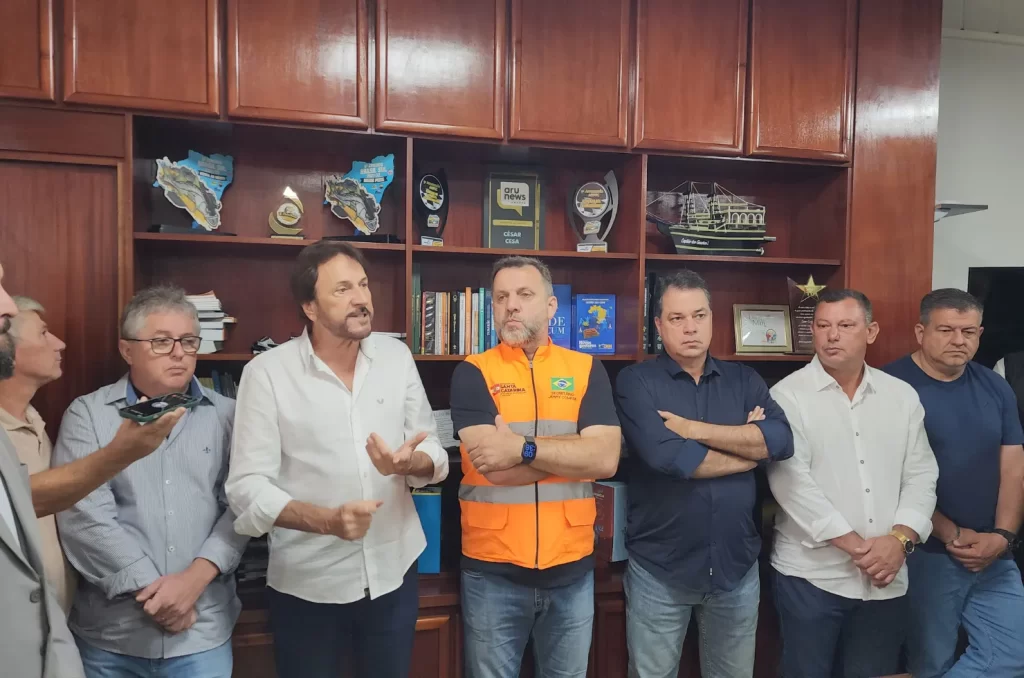 Visita do Secretário de Infraestrutura e Mobilidade, Jerry Comper, em Araranguá