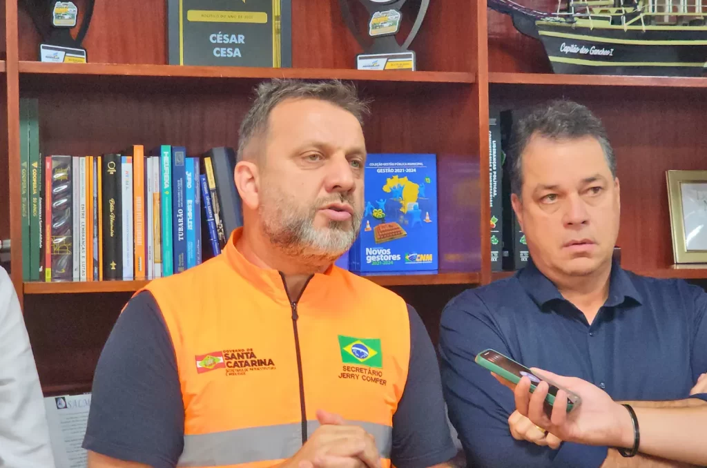 Visita do Secretário de Infraestrutura e Mobilidade, Jerry Comper, em Araranguá