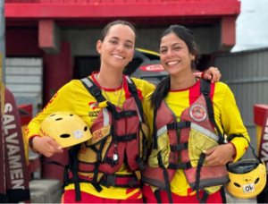 Primeiro resgate com moto aquática por mulheres é registrado em SC