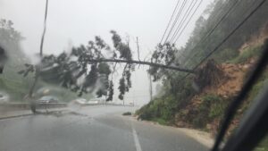 Deslizamento é registrado na SC-401 Norte em Florianópolis