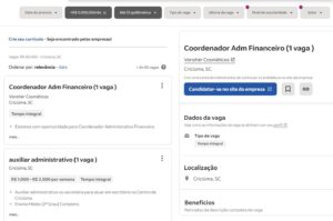 Confira dezenas vagas de emprego em Criciúma
