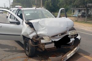 Colisão em Balneário Gaivota deixa uma mulher ferida na SC-449