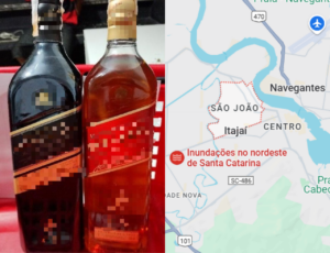 Furto de duas garrafas de whisky resulta em prisão em Itajaí