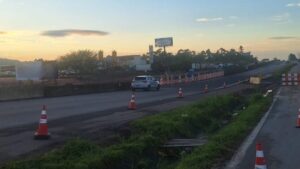 BR-101 em Biguaçu: Trecho do Km 181 é liberado após reparos