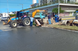 Avenida Pedro Zapelini segue com obras de recuperação