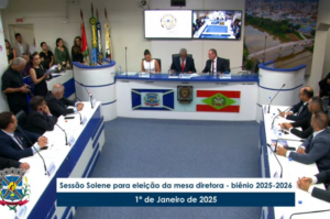 Confira como ficou a Mesa Diretora da Câmara de Tubarão