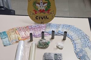 Polícia Civil de Nova Veneza prende traficante suspeito de furto de armamento
