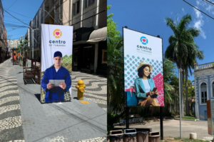 Centro de Tubarão ganha totens do Place Branding