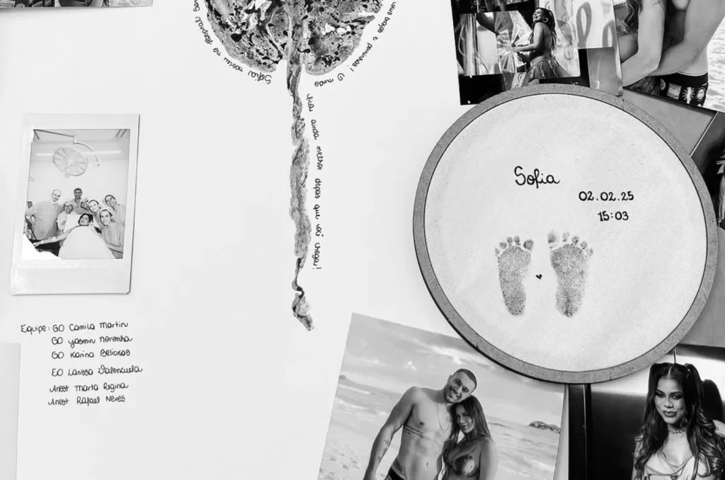 Imagem divulgada pela cantora Lexa nas redes sociais após a morte da filha Sofia