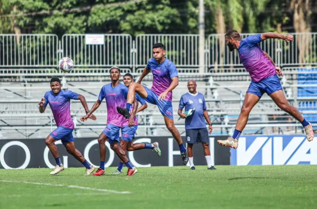 Treino do Caravaggio antes de encarar o Concórdia