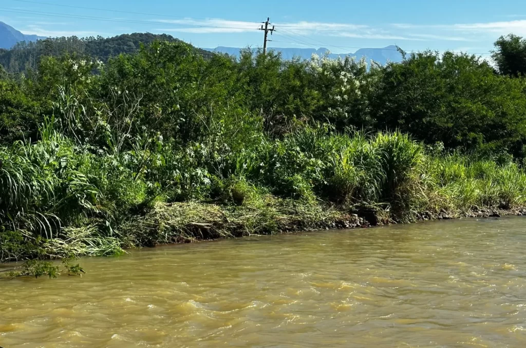 Estragos da chuva forte em Timbé do Sul