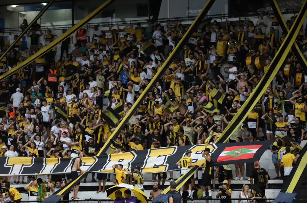 Torcida do Criciúma, no Heriberto Hülse