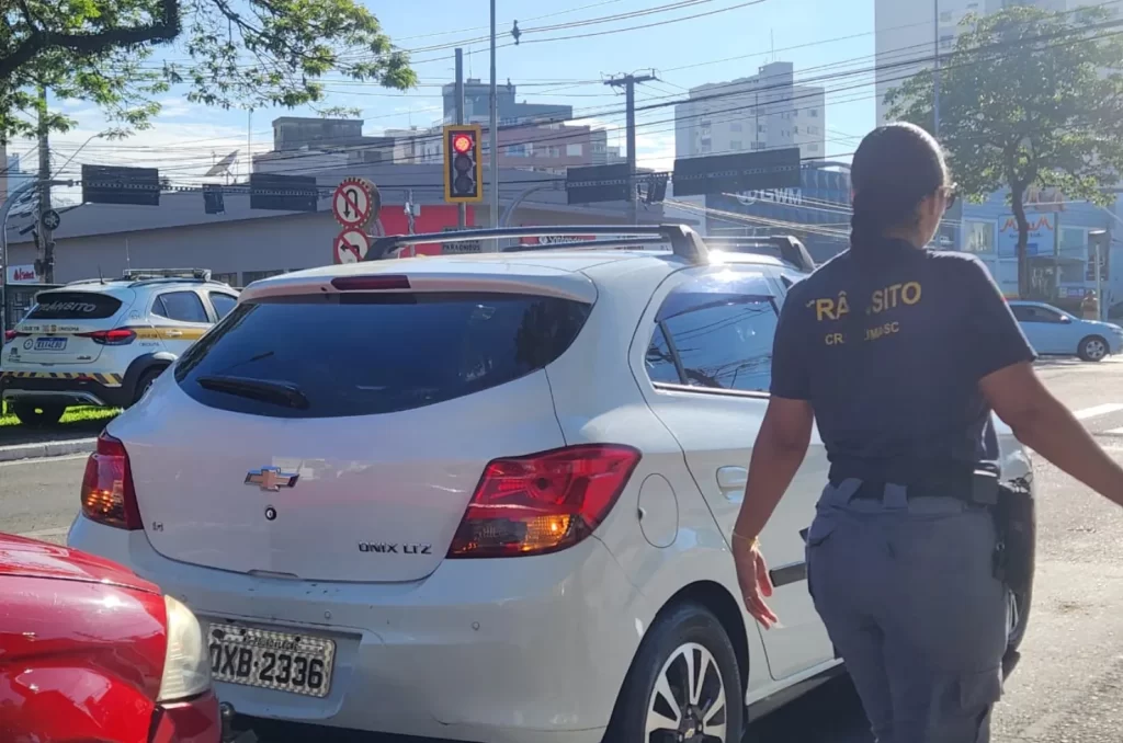 Engavetamento no Centro de Criciúma