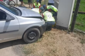 Jovem de 19 anos fica ferida em acidente em Urussanga