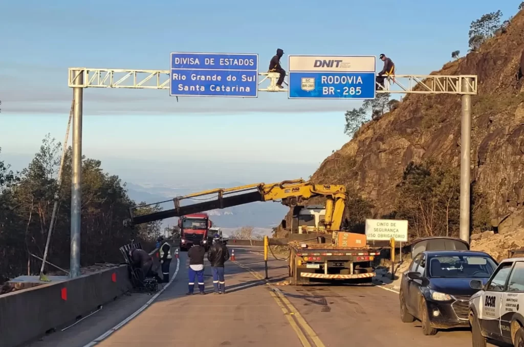 Imagem das obras da Serra da Rocinha