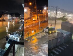 Temporal causa alagamentos em Blumenau e região