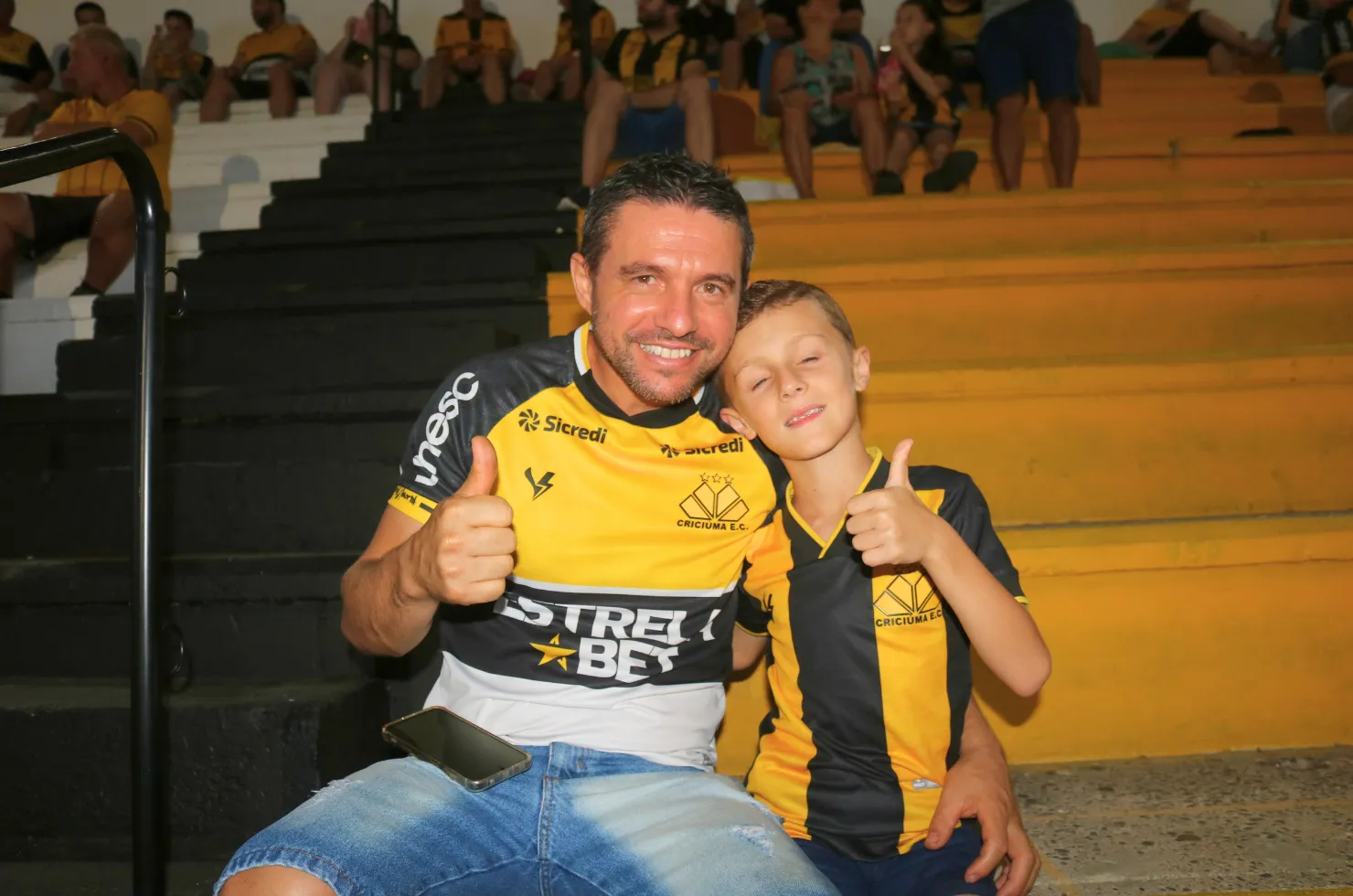 Torcida do Criciúma vai ao Estádio Heriberto Hülse e apoia o time na 9ª rodada do Campeonato Catarinense contra o Caravaggio