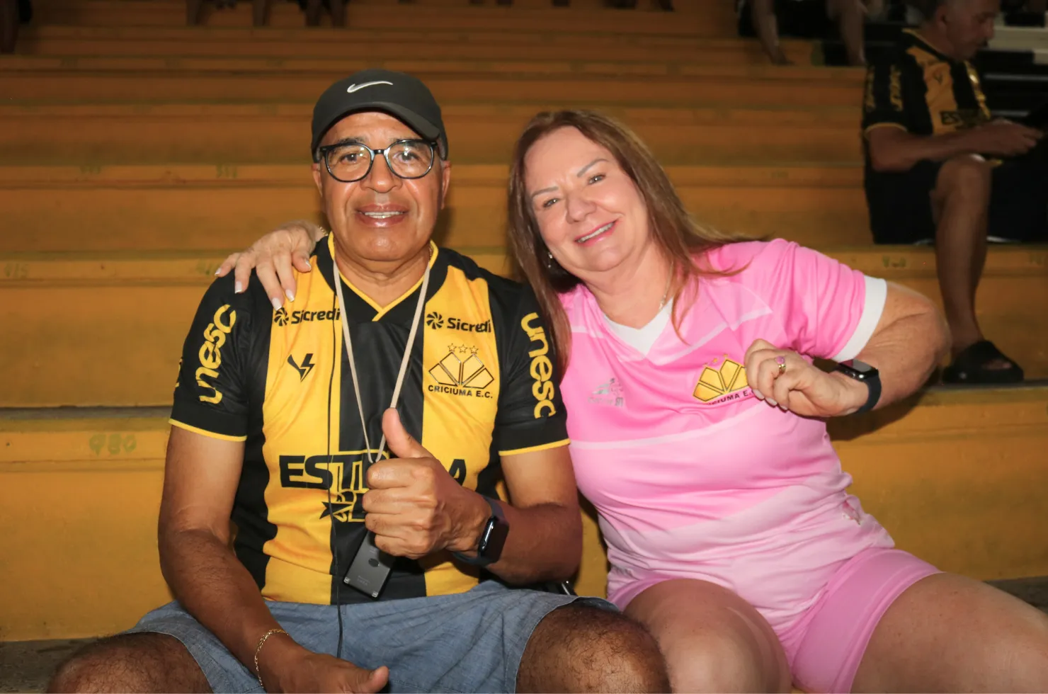 Torcida do Criciúma vai ao Estádio Heriberto Hülse e apoia o time na 9ª rodada do Campeonato Catarinense contra o Caravaggio