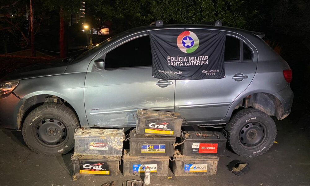 Carga com baterias de caminhões furtadas é recuperada