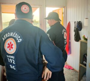 Equipe aeromédica salva bêbe no Sul de SC