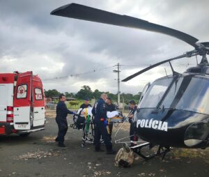 Mulher sofre fratura grave após acidente em Turvo
