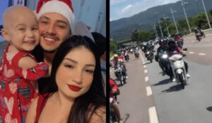Motociclistas fazem manifestação em apoio a motoboy