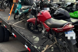 PM faz operação para combater motos irregulares