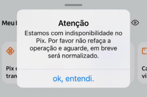 Clientes relatam instabilidade no Pix nesta quinta (13)