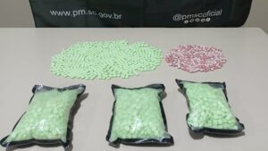 Grande quantidade de ecstasy é localizada no Sul de SC